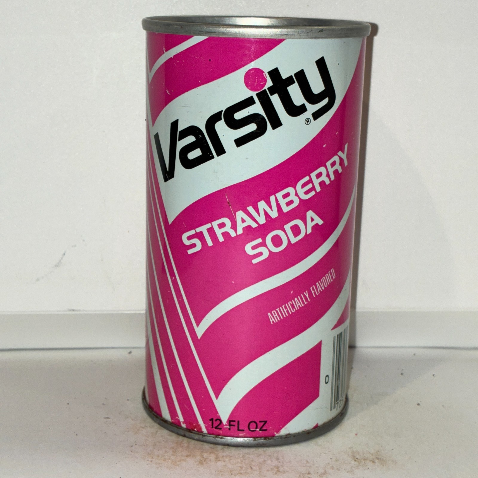 Varsity Strawberry soda can