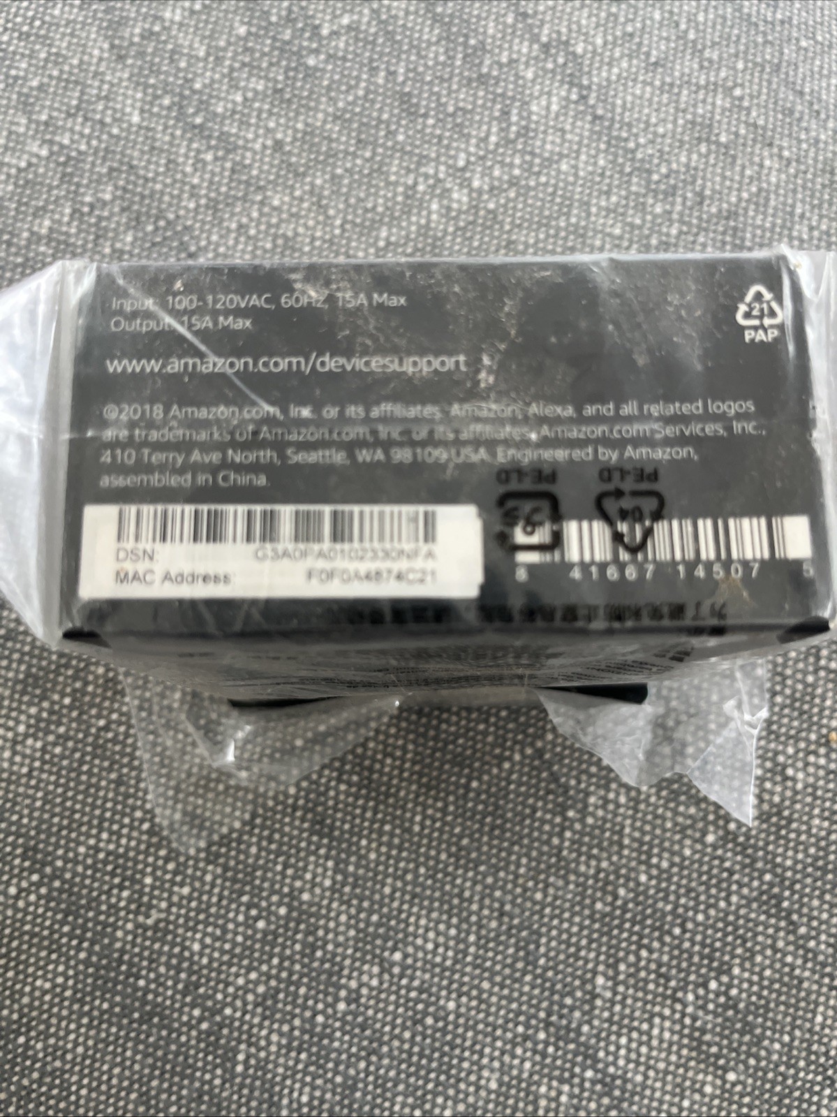 Amazon Smart Plug - White (Works With Alexa) New Sealed