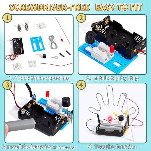 STEM Toy Science Kits, 8 Set Electric Circuit Boy Crafts for Kids Age 8-12 |