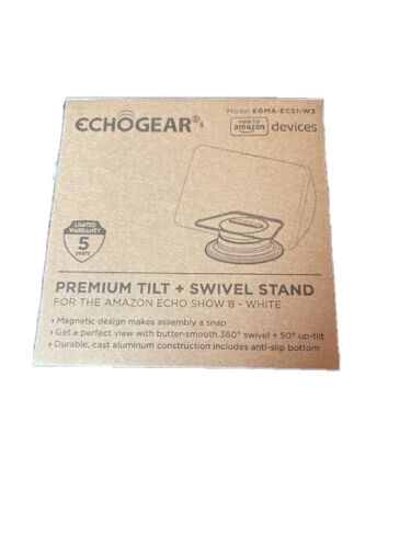 New! EchoGear ~ White Swivel/Tilt Stand Model#EGMA-ECS1-W2 NEW