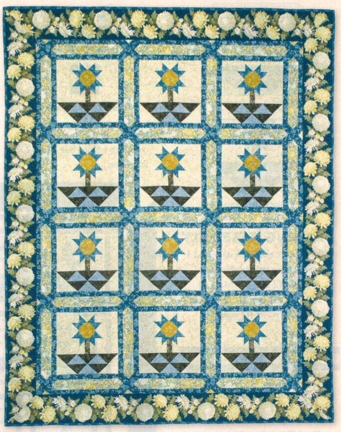Pots Of Posies Quilt Pattern Pieced MH