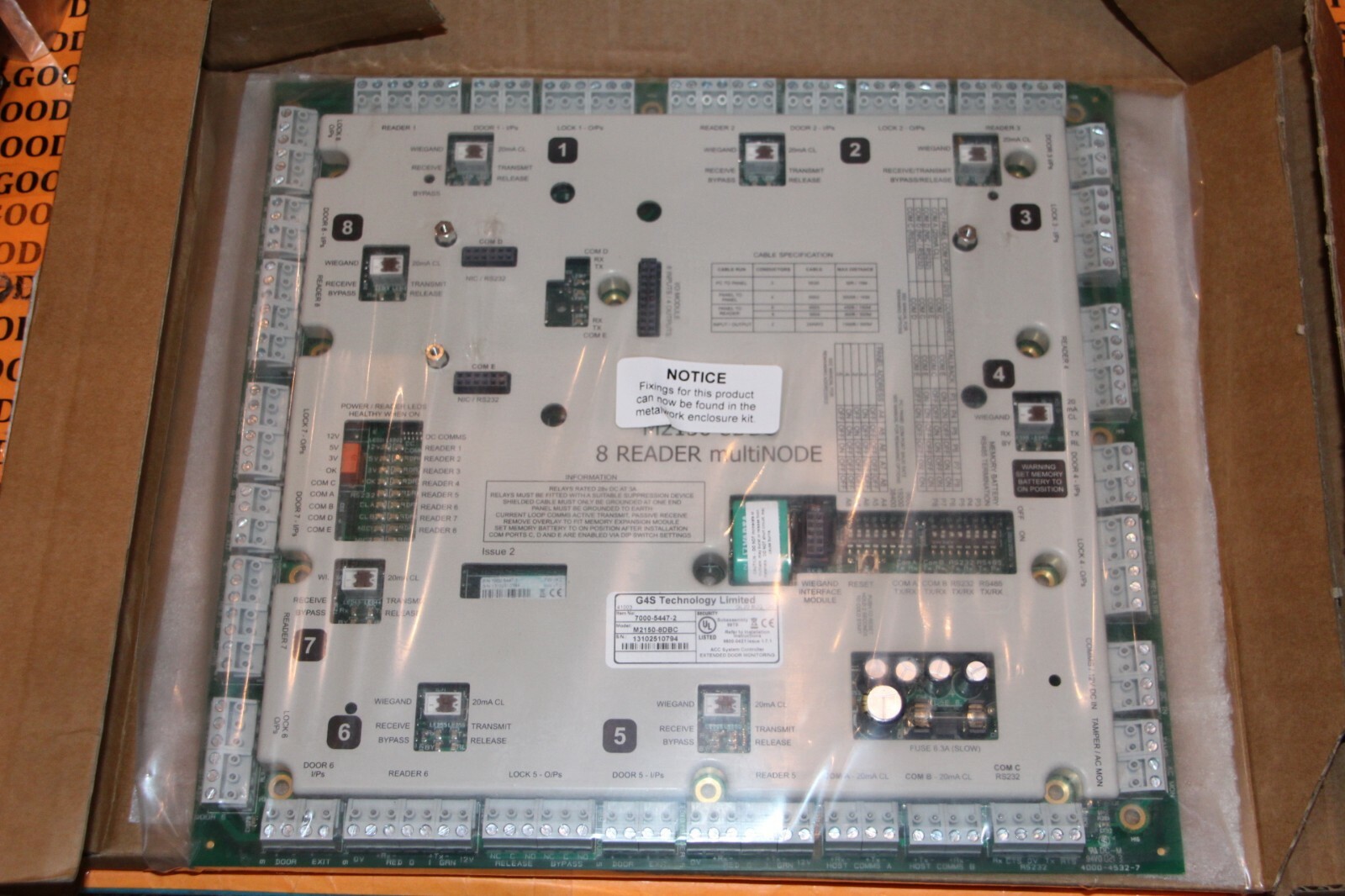 Amag 2150-8DBC Database Controller 8-Door/Reader V4.2 7000-5447-2 New