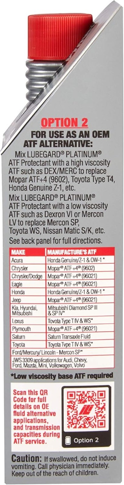 63010 Platinum Automatic Transmission Fluid Protectant, 10 oz.