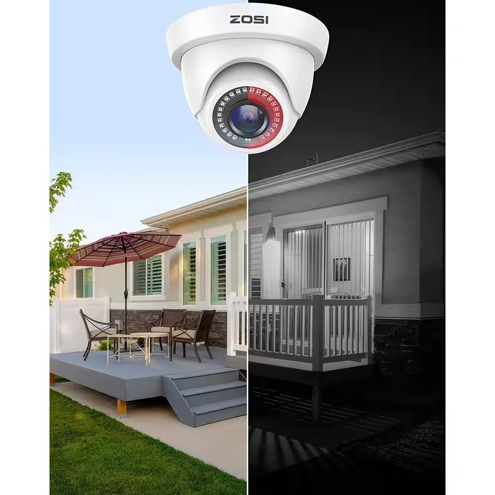 1080P Wired Home Security Cameras Compatible with All TVI DVR, for Outdoor and I