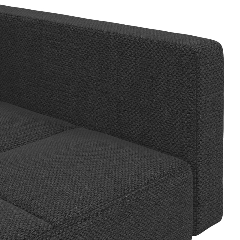 Sofa Bed Dark Grey 100% polyester fabric, wood, plastic Standard