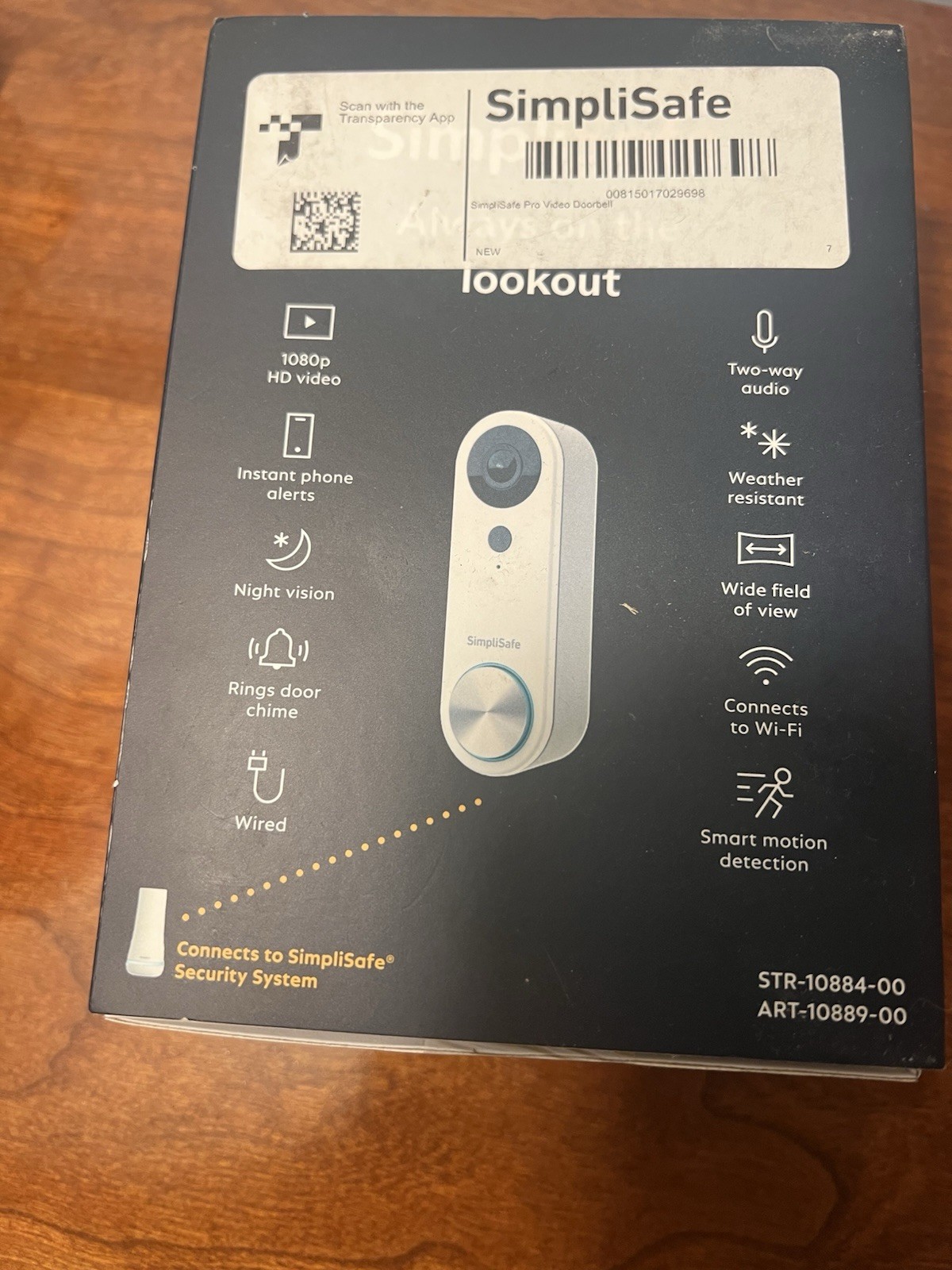 SIMPLISAFE SSDB3 SimpliSafe Video Doorbell Pro Wired