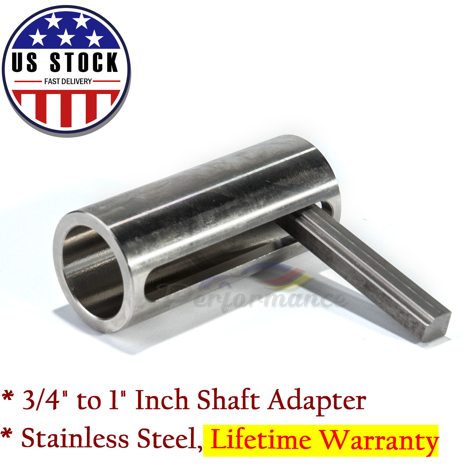 3/4" to 1" inch w/Step Key Gas Engine Crank Shaft Sleeve Adapter Predator US