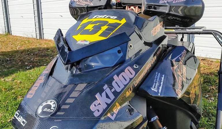 *Premium* Gloss Black Powder Plow Fits Ski-Doo 2019-2025 600RS ~ 213 Parts