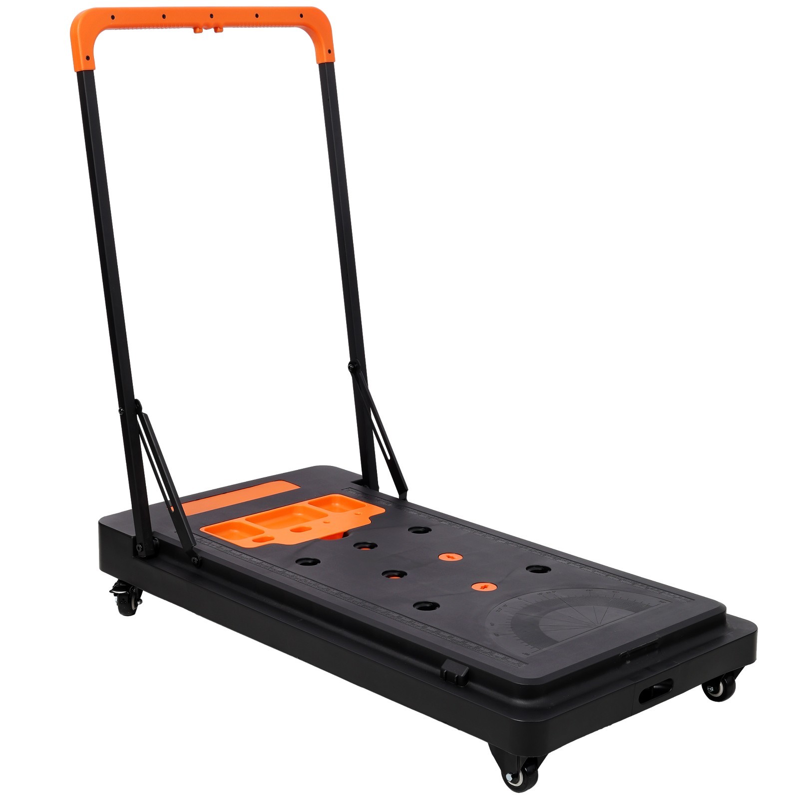 8-in-1 Portable Folding Work Table with US Socket Rolling Heavy Duty Workbench