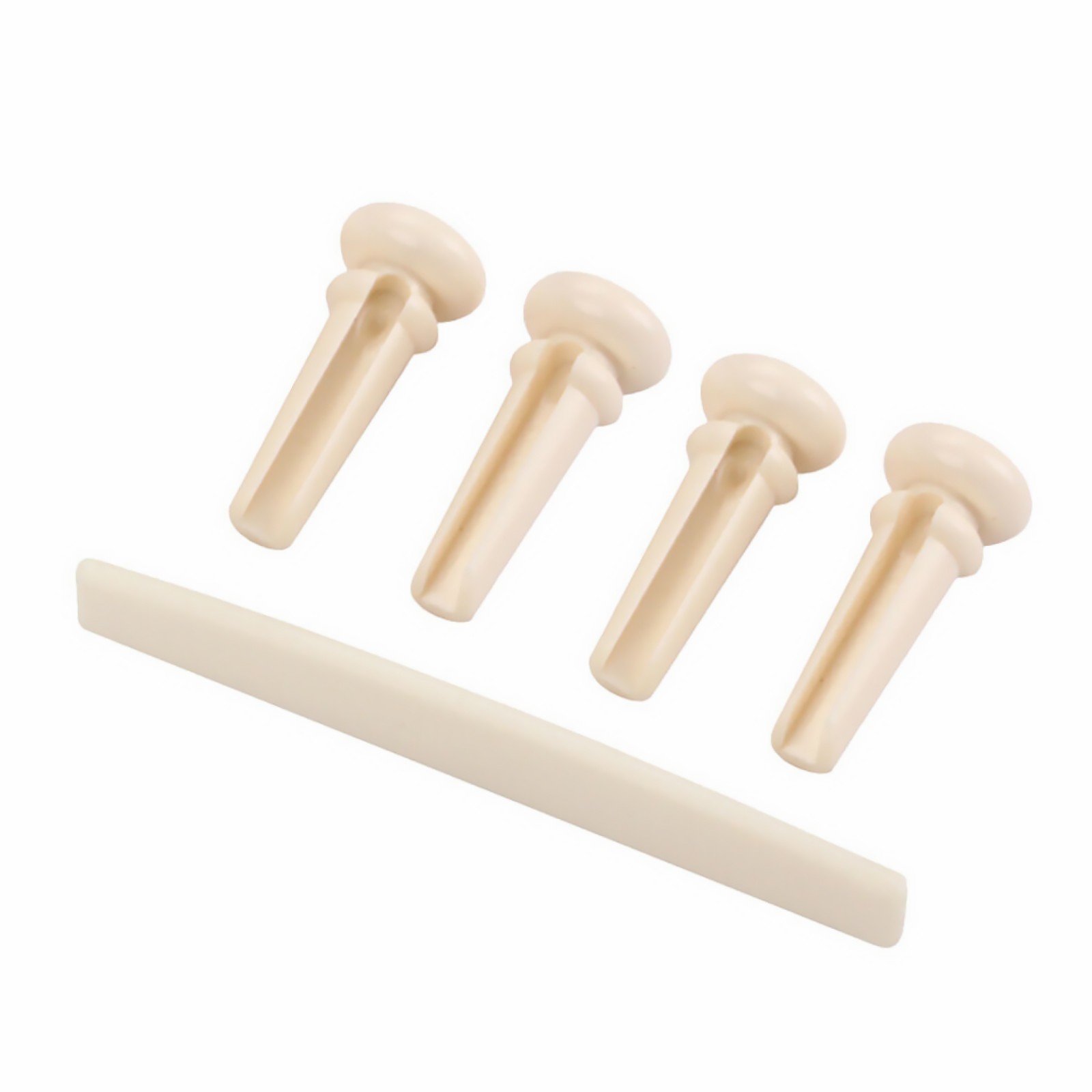 Acoustic Bass Guitar Plastic Bridge Pins+Saddle Instrument Replacement Parts A