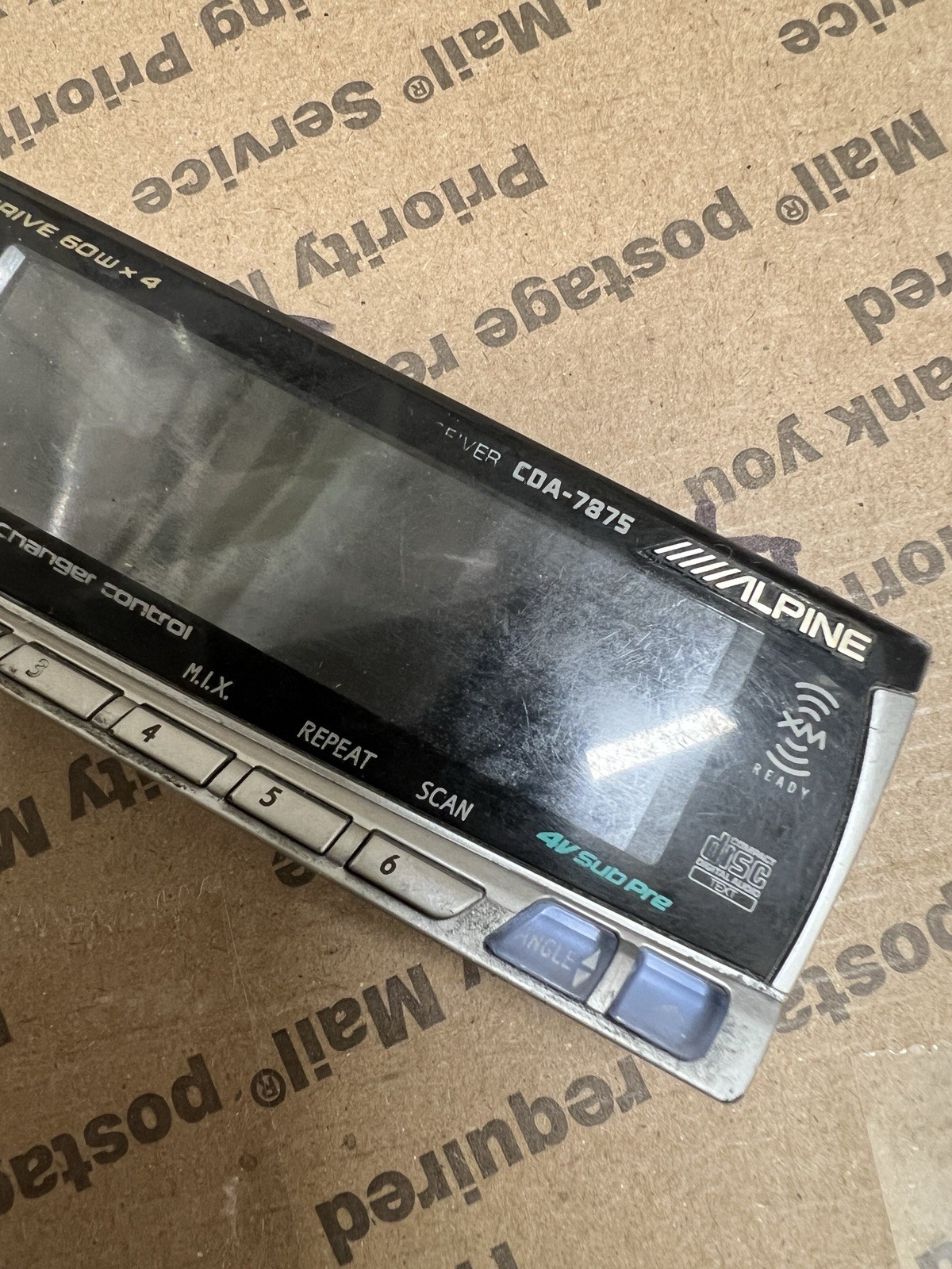 Alpine Cda-7875 Cd Receiver Faceplate Only