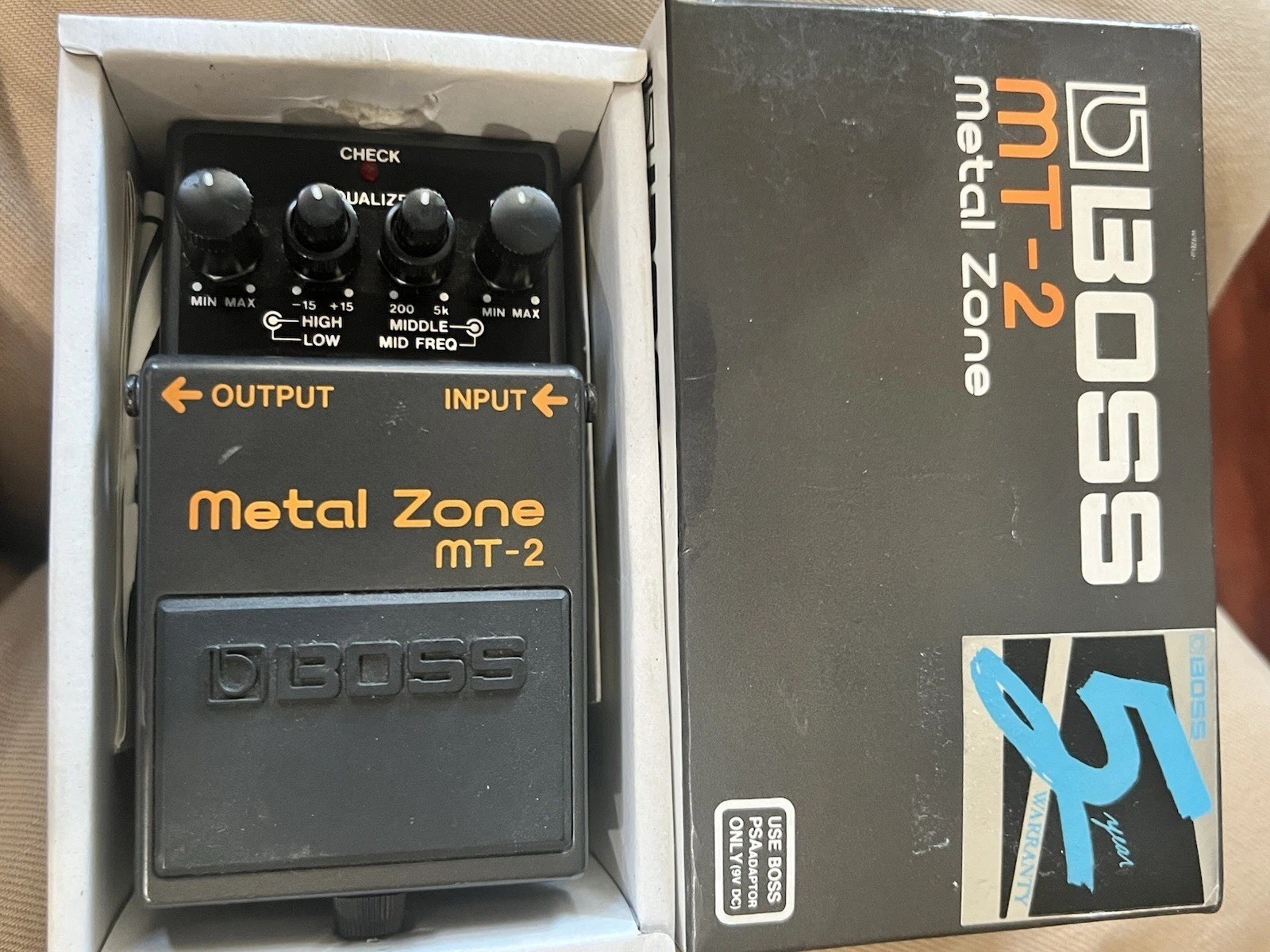 Open Box W/papers Boss MT-2  Metal Zone Distortion Pedal Made In Taiwan  G3small