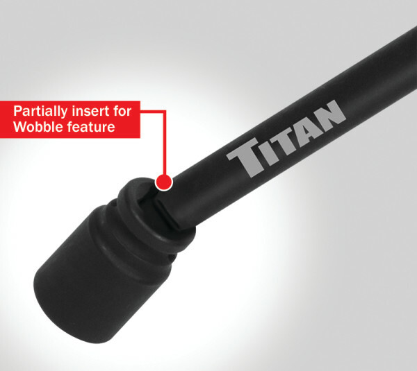 Titan 49036 6pc 1/4" Hex Drive Impact Wobble Socket Adapter Set