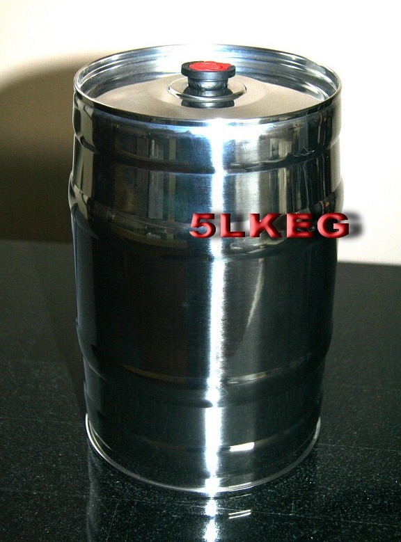 5L Stainless Steel beer keg Mini Party Dispenser/Barrel Home Brew Growler bottle