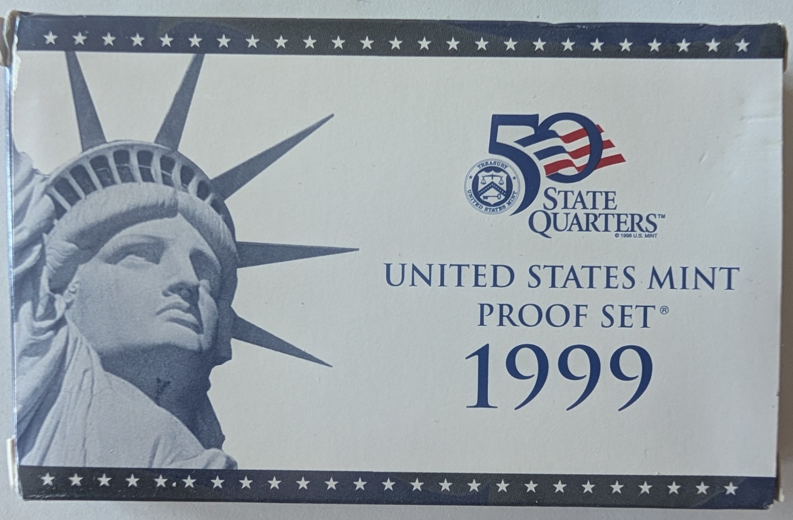 1999 Clad Proof Set U.S. Mint Original Government Packaging OGP COA