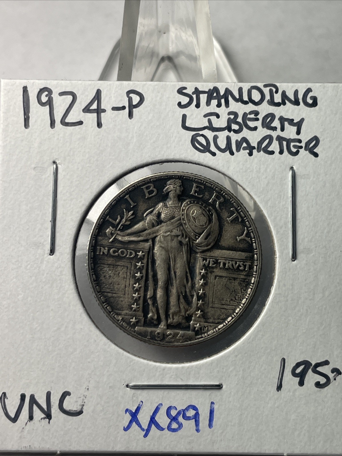 19124 P BETTER DATE STANDING LIBERTY QUARTER In Uncirculated Condition  XX891