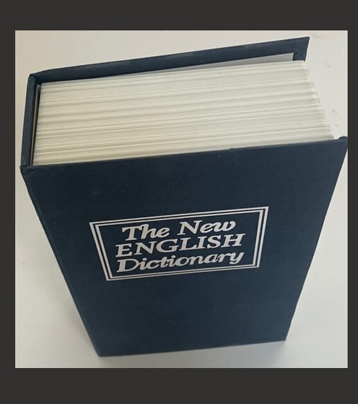 New Book Safe Key Lock English Dictionary.