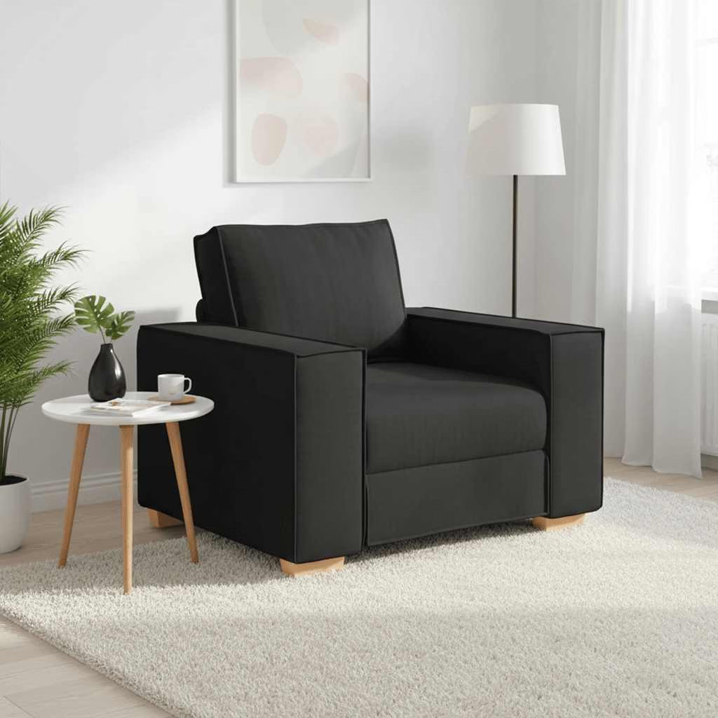 Sofa Chair Black 23.6 " Fabric