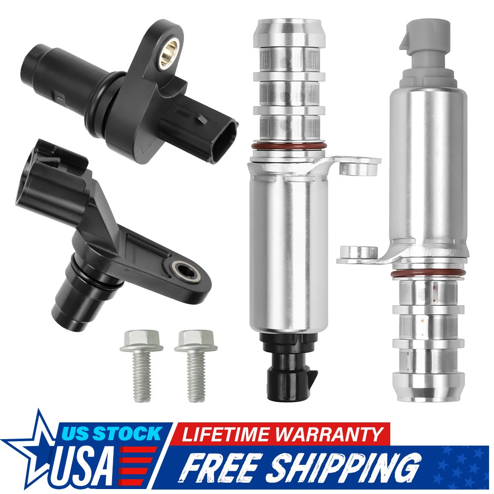 2X Intake+Exhaust Camshaft VVT Solenoid Cam Actuator for Chevy Malibu GMC Buick