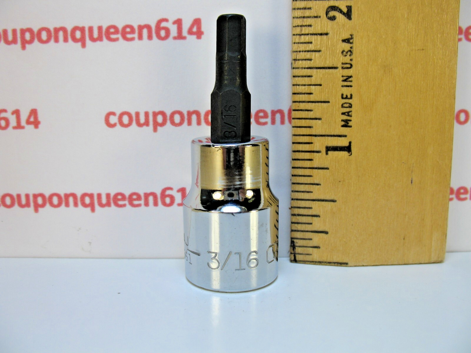 Craftsman 46661, 3/8" Drive Hex Bit Socket  3/16" - Brand New