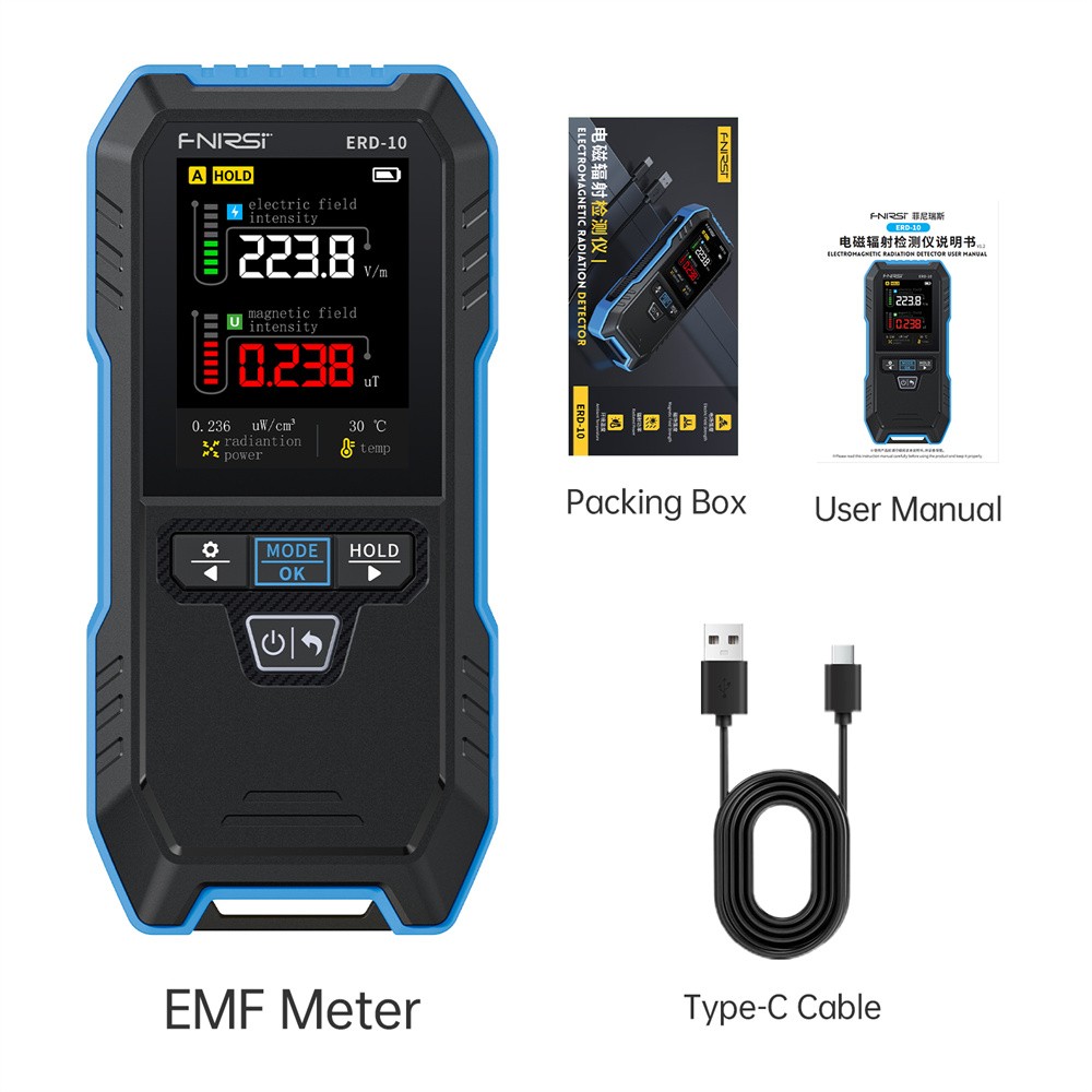 FNIRSI ERD-10 Multifunctional Electrical Electromagnetic Radiation Detector