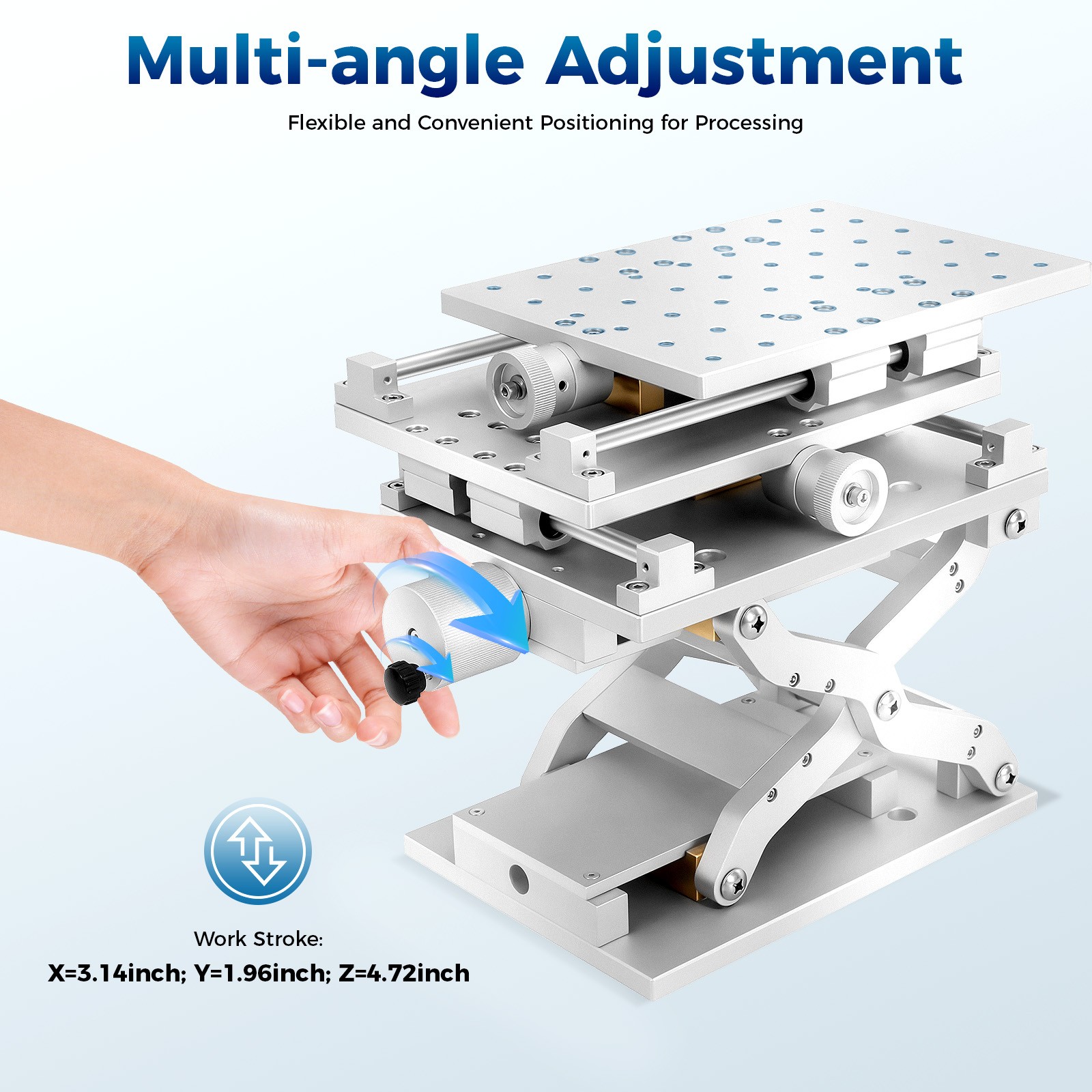 XYZ 3 Axis Moving Table Laser Marking Machine Optical Lab Working Bench