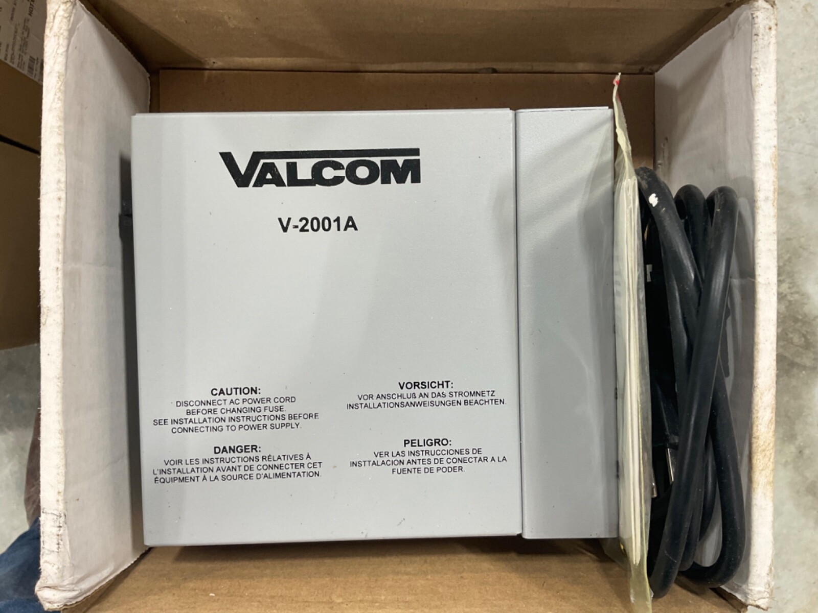  Valcom V-2001A Page Control Unit - 1 Zone 1 Way Enhanced features with speakers