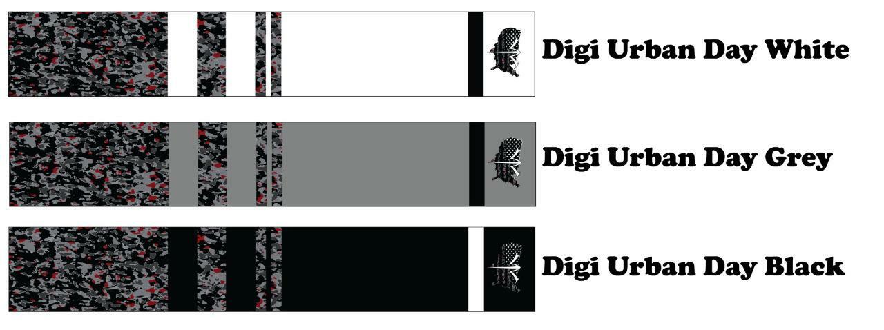 White Water Archery Digital Urban Day Camo Traditional Arrow Wraps 15pc Pack