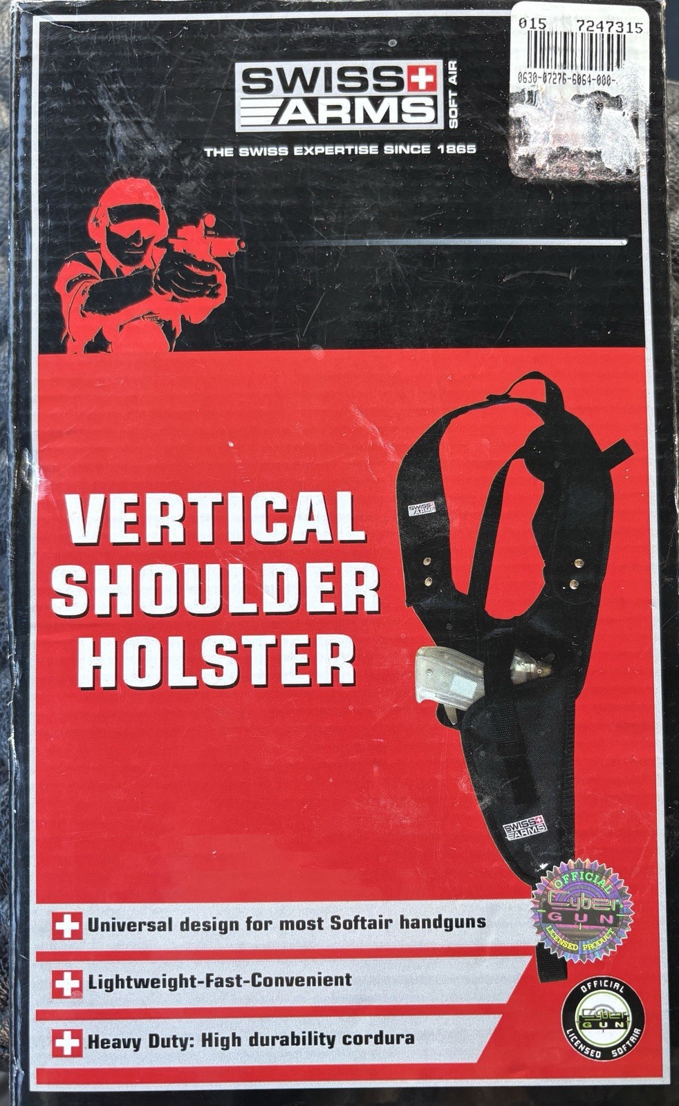SWISS ARMS VERTICAL SHOULDER HOLSTER FOR MOST SOFTAIR HANDGUNS - NEW IN BOX NIB!