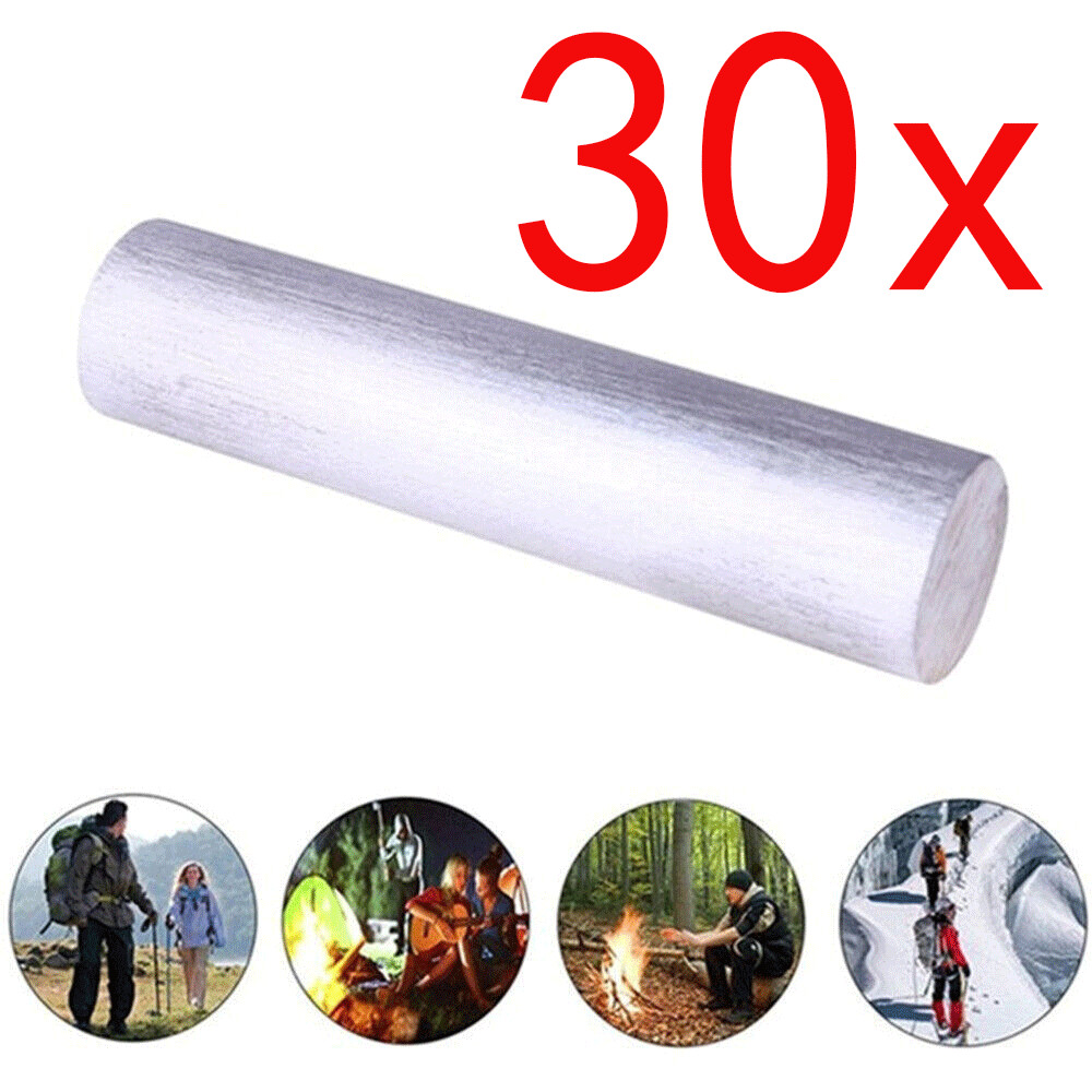 30PACK Magnesium 99.99％ Mg Metal Rods Bars 16mmX9cm Light Fire Outdoor Survival