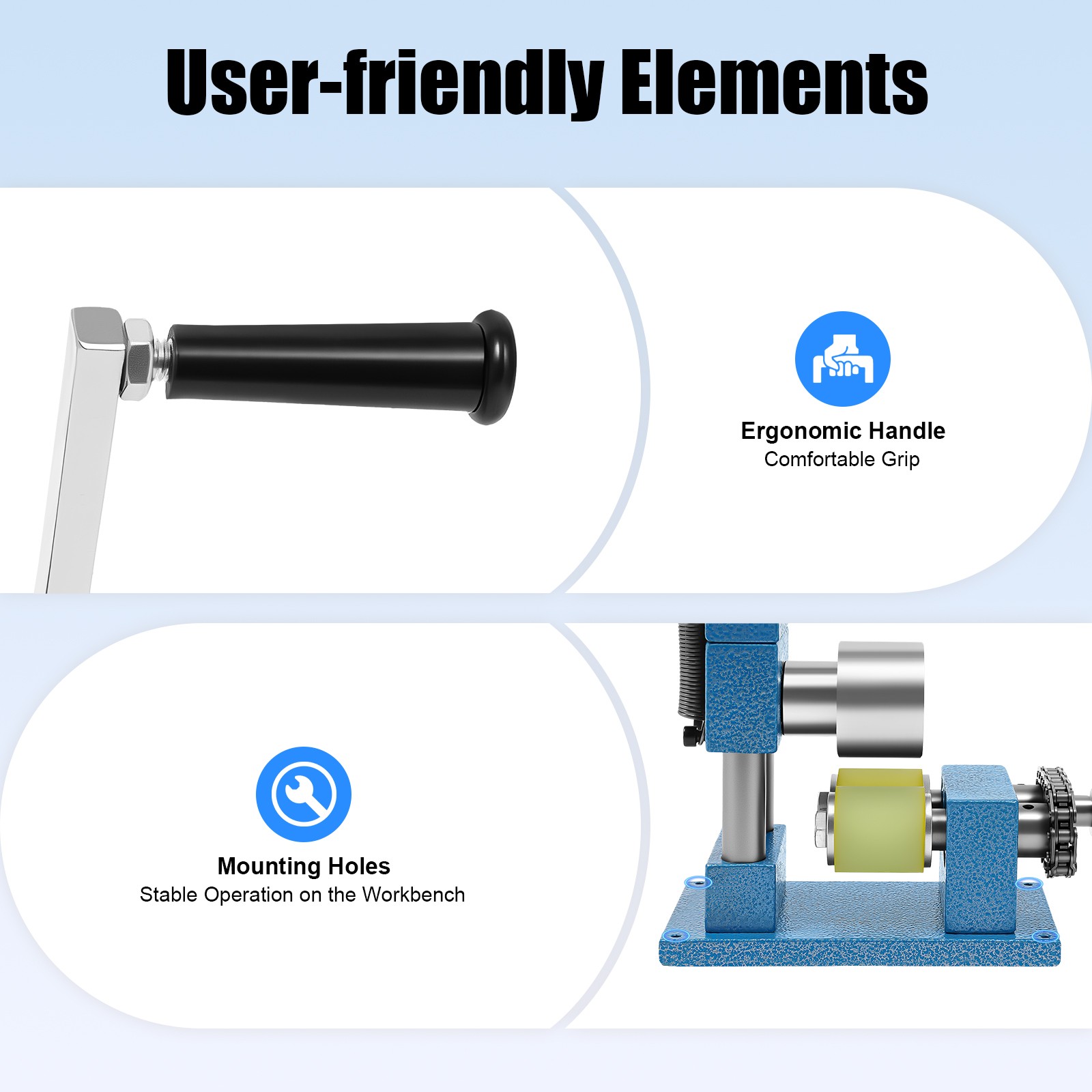 Hand Crank Ring Bracelet Press Bending Machine Making Jewelry Ring Bender Tool