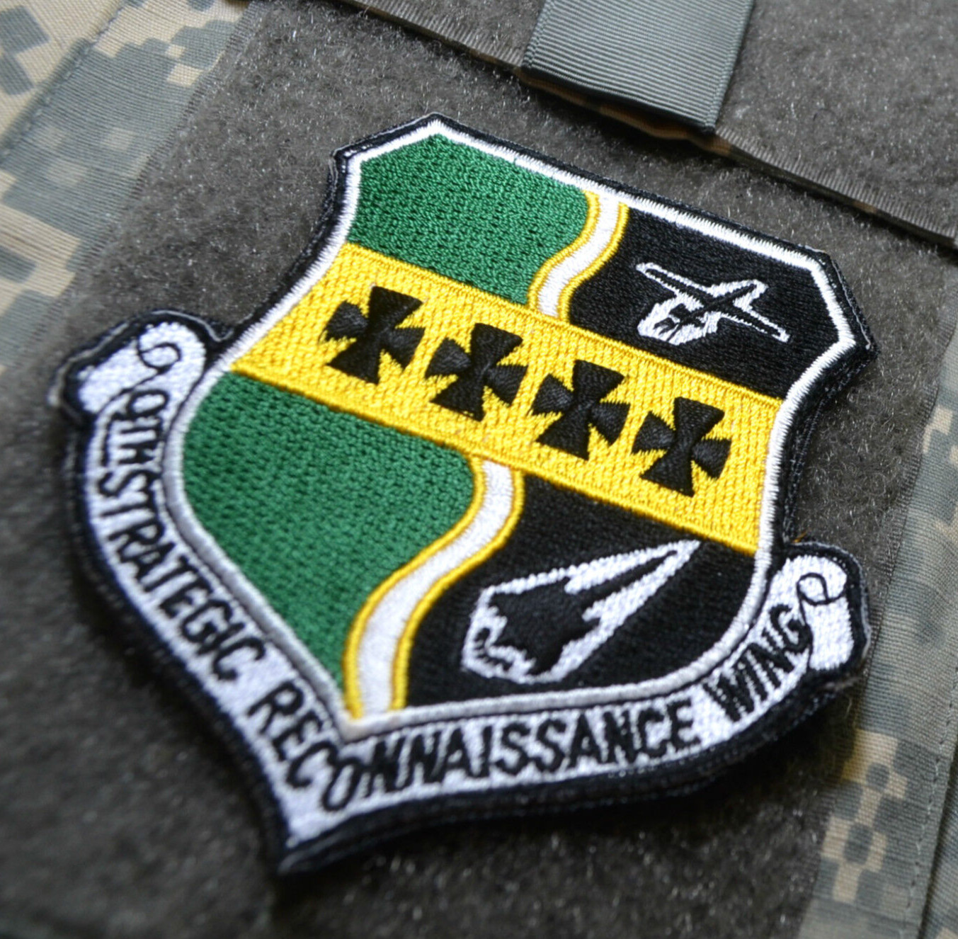 USAF U-2 SR-71 9th SRW STRATEGIC RECONNAISSANCE WING vêlkrö INSIGNIA PATCH