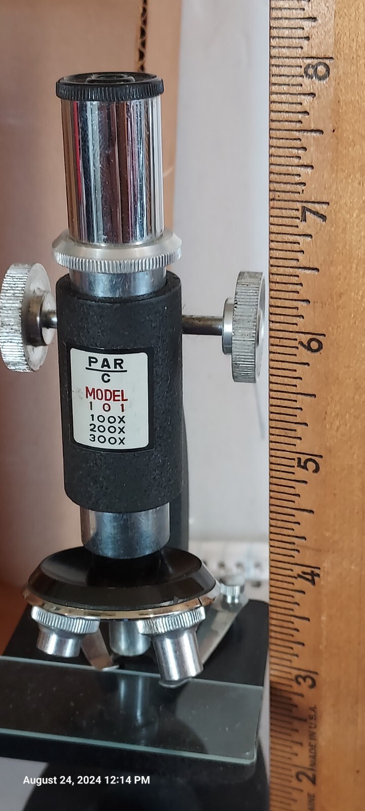 Vintage Par C Model 101 Tiny Microscope