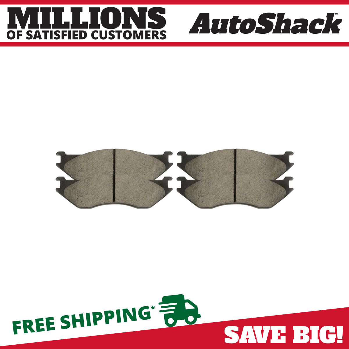 Front Ceramic Brake Pad Kit for 2002-2005 Dodge Ram 1500 2003-2006 Durango 4.7L