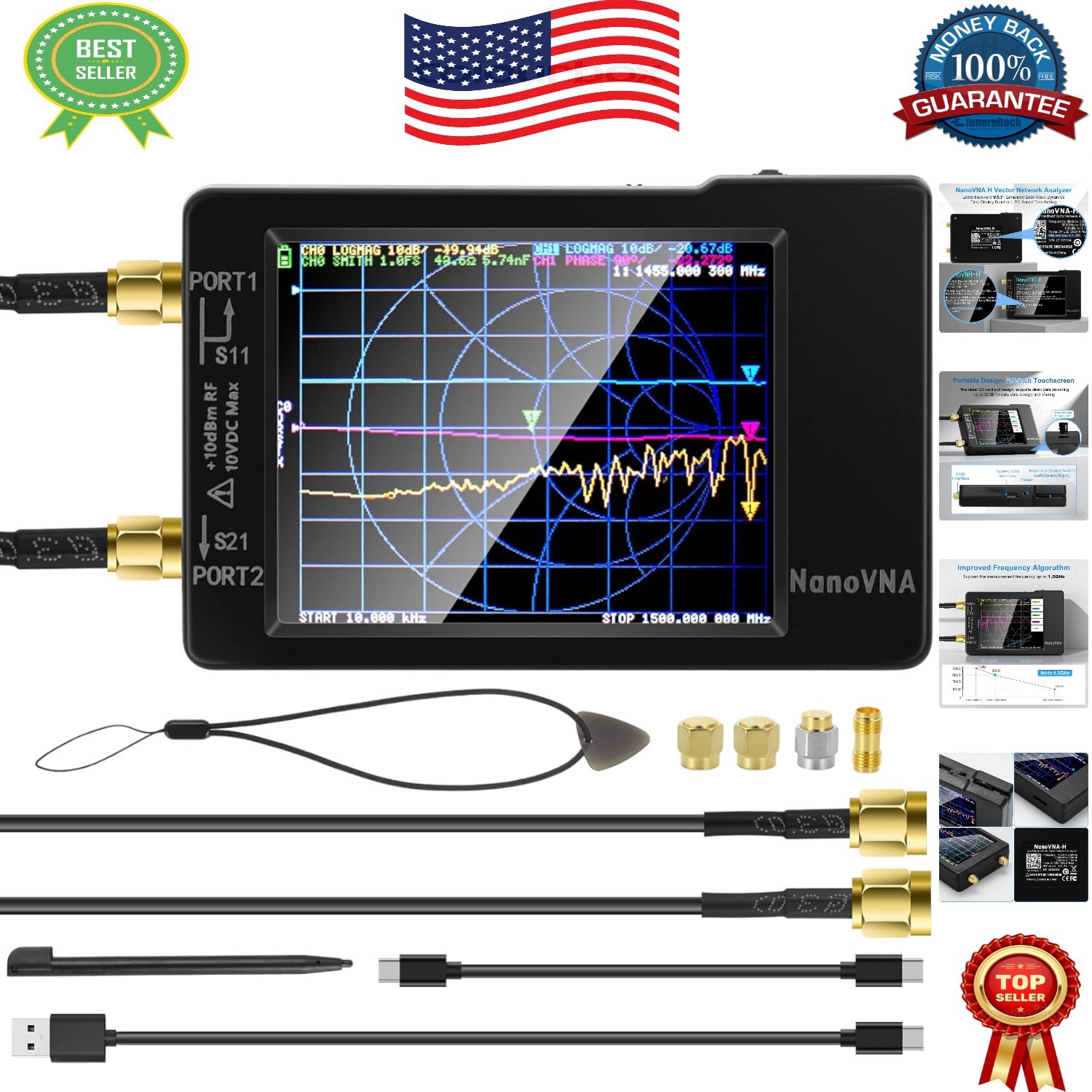 Compact Antenna Analyzer V3.7 - Efficient Tool for RF Testing & Analysis