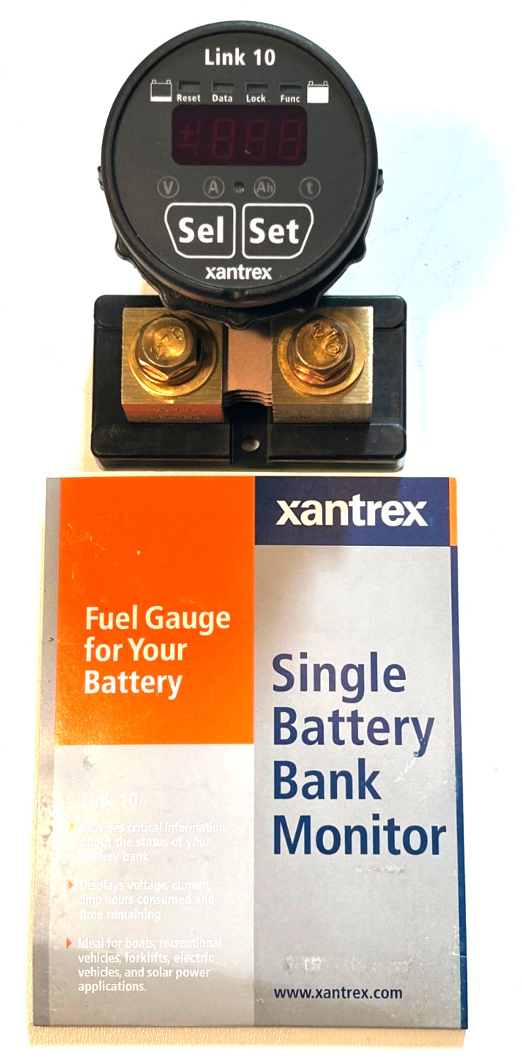 New Xantrex Link 10 Single Battery Bank Monitor 12-24V Boat RV Motorhome Trailer