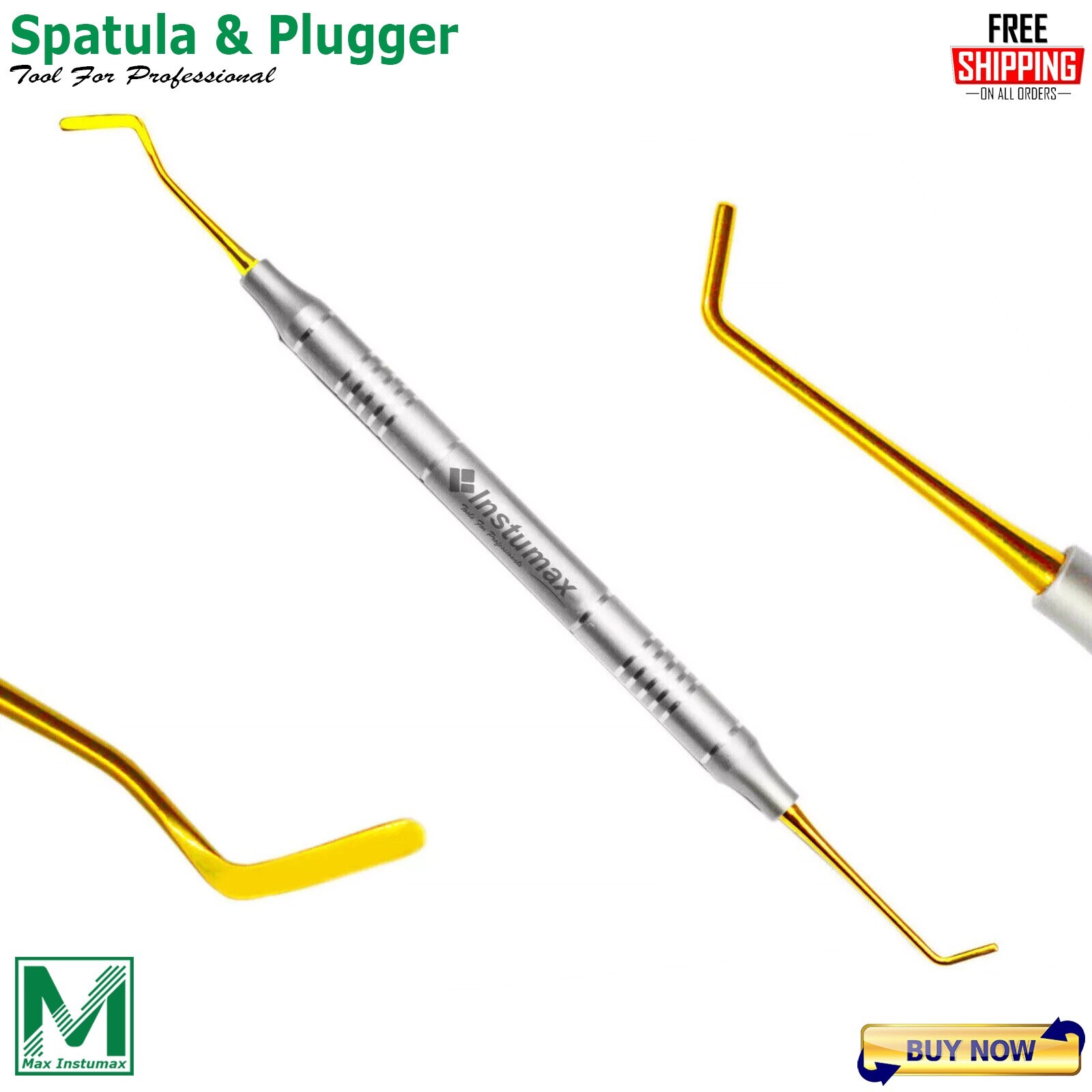 Dental Composite Filling Instruments Spatula & Plugger Titanium Colorful Tips