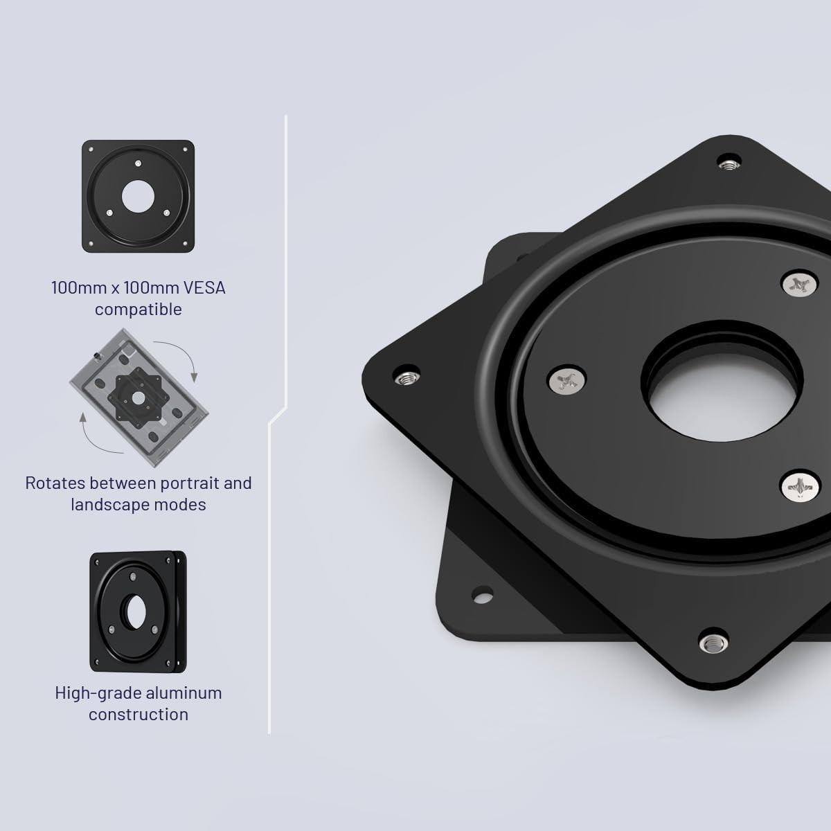 VESA Rotating Plate Black