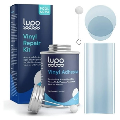 Lupo 4 Fl. Oz. 15 Piece Heavy Duty Vinyl Repair Kit - Swimming Pool Liners *NEW*