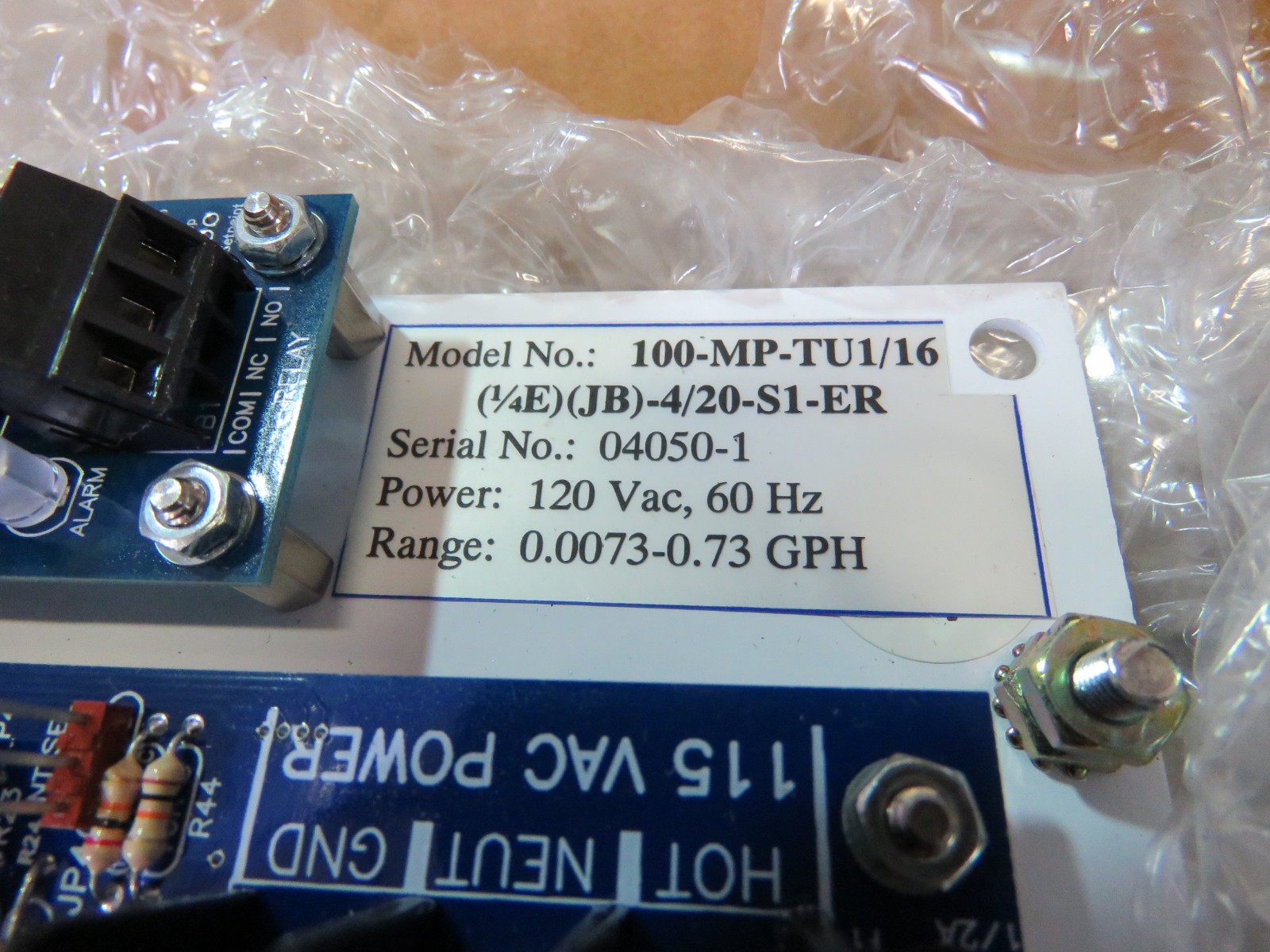 RHEOTHERM FLOW SENSOR TU1/16/1/4)E(JB) NEW