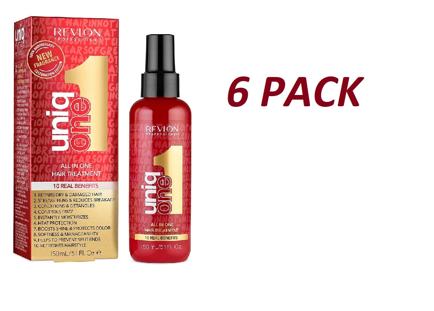 REVLON Uniq One All in 1 Hair Treatment 5 oz (6 Pack)