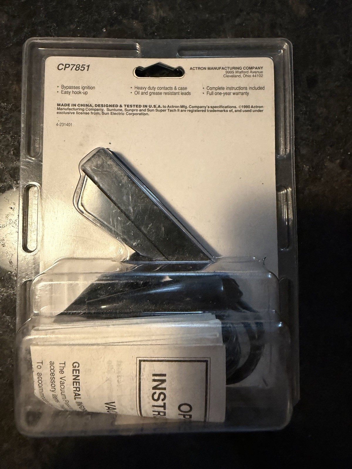 Sun pro Remote Starter NOS