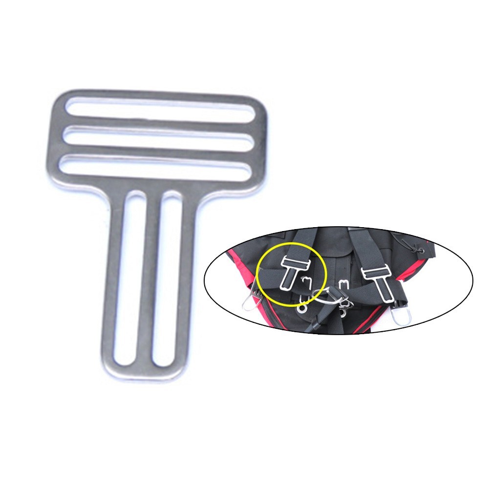 Scuba Dive D-Ring Dive Weight Belt Slide Keeper Webbing Harness Retainer Stopper