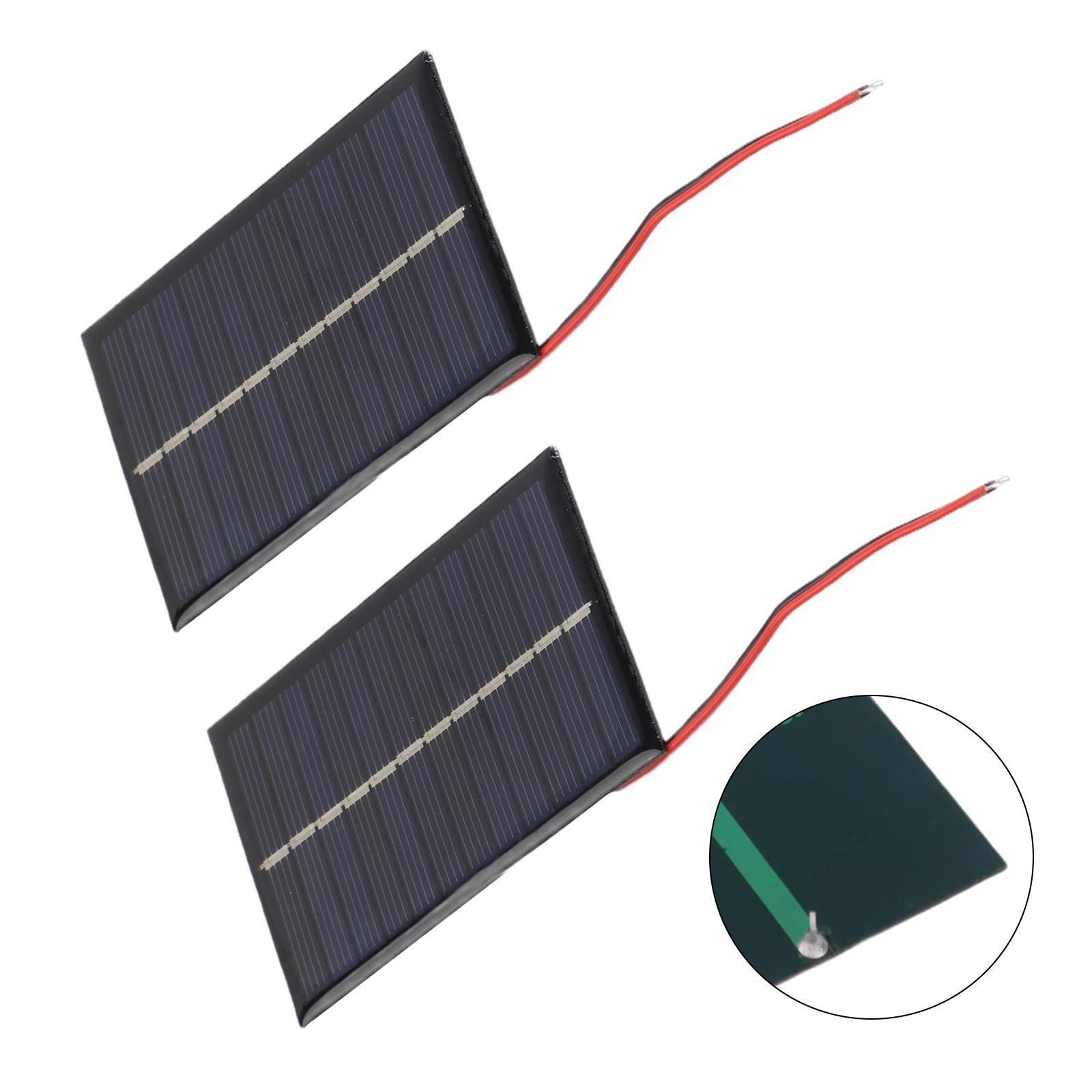 Efficient 6V Solar Panel with 15CM Cable for Various For DIY Applications