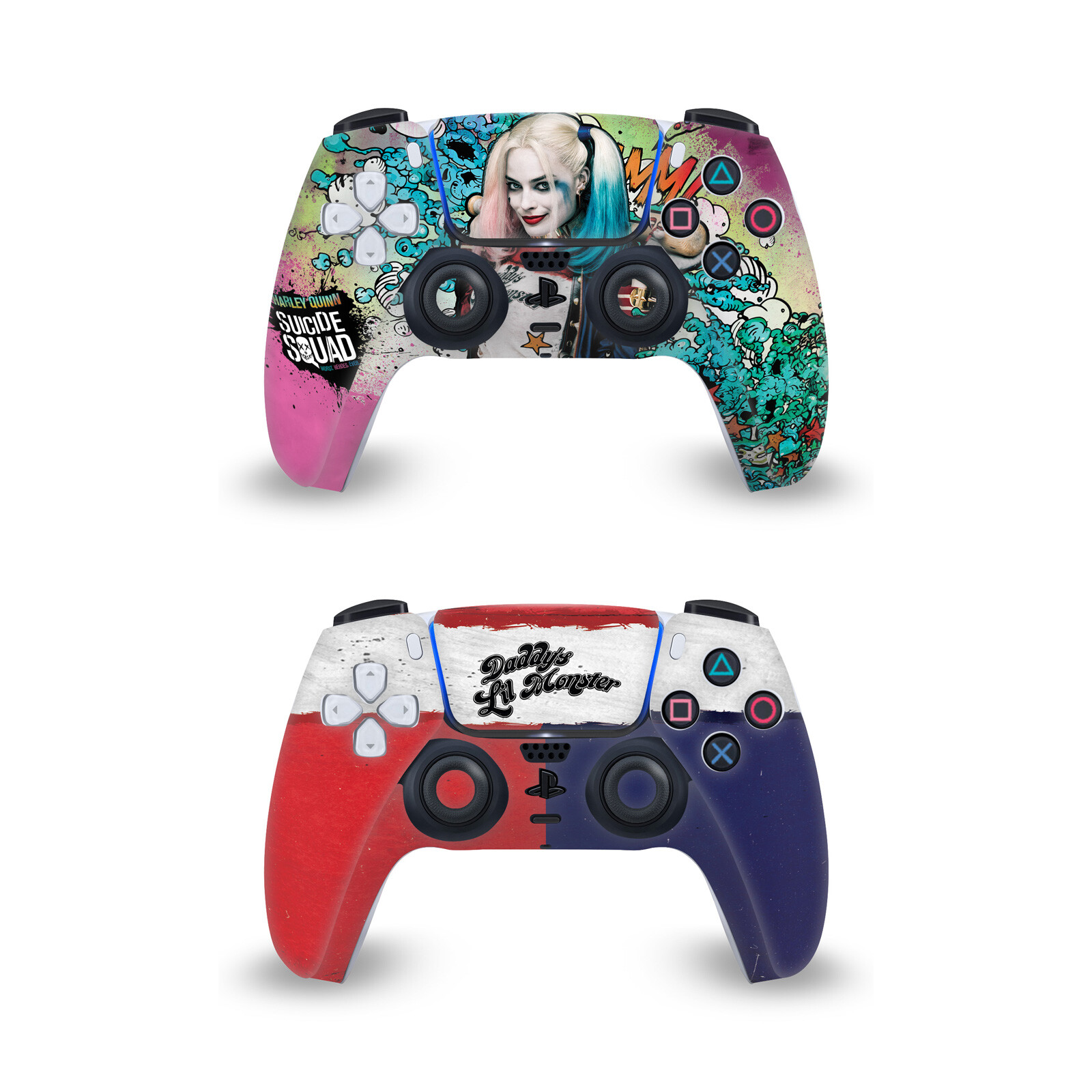 SUICIDE SQUAD 2016 GRAPHICS VINYL SKIN DECAL FOR PS5 SONY DUALSENSE CONTROLLER