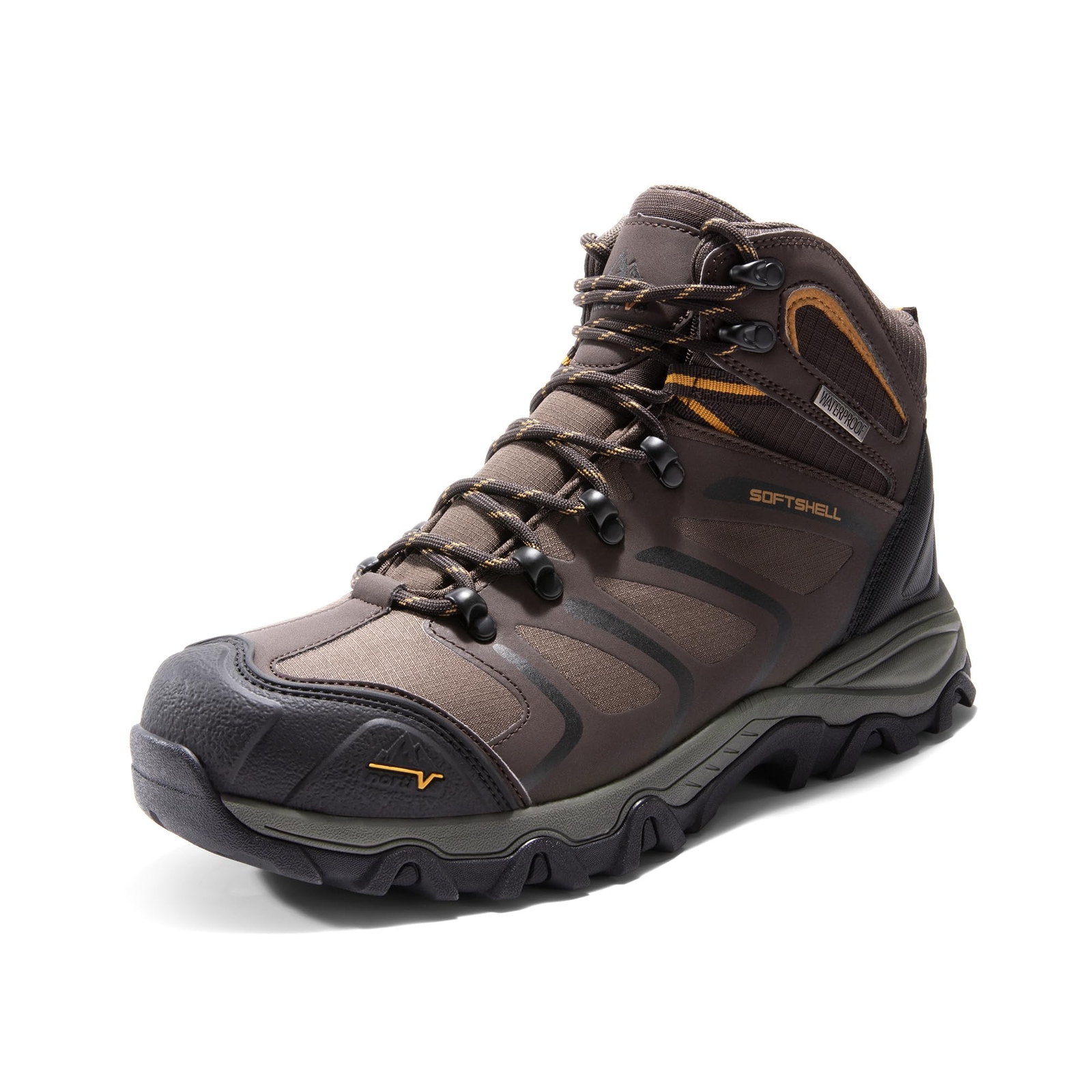 Men's Waterproof Work Boots Steel Toe Safety Hiking Construction Boots Wide Size