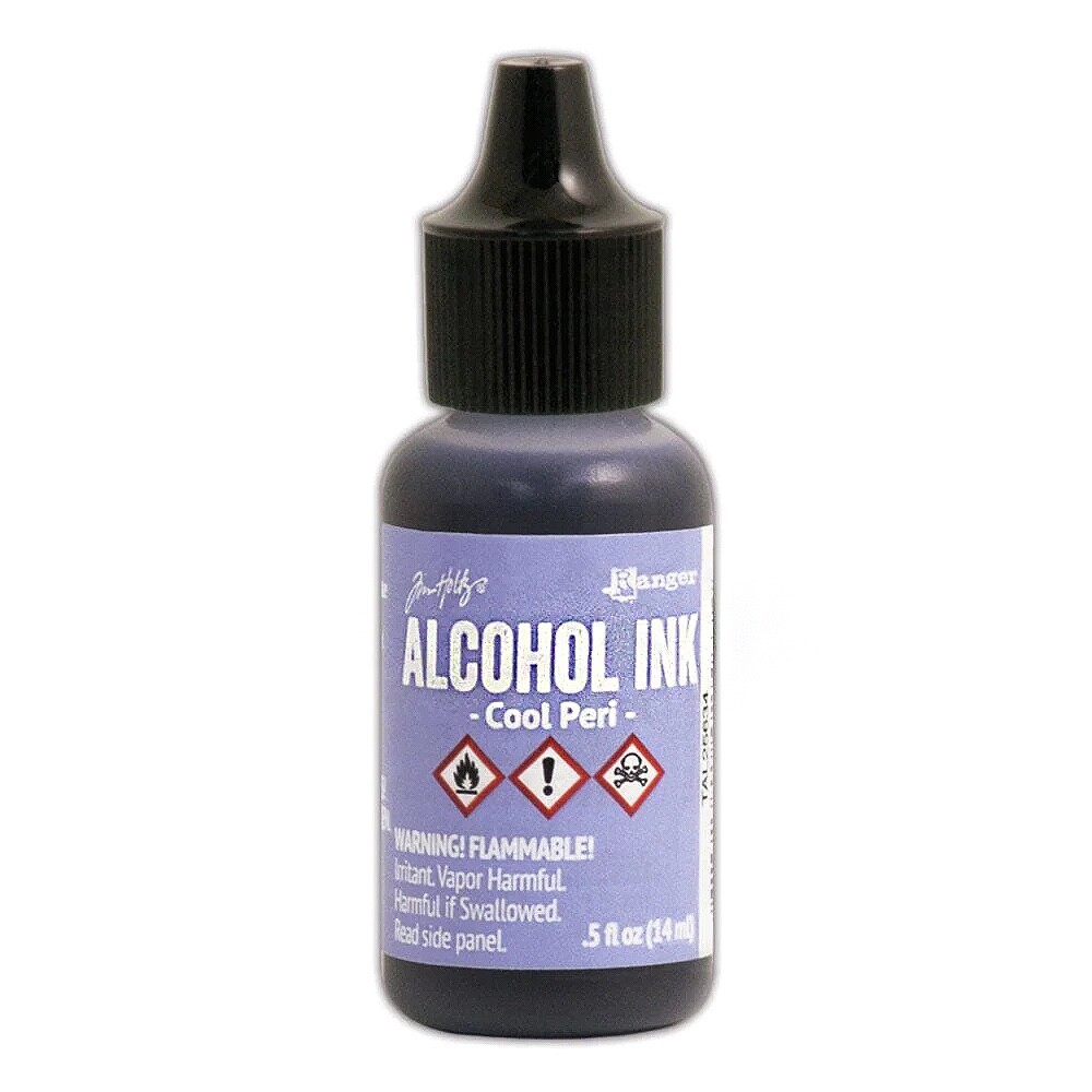 Ranger, Tim Holtz, Alcohol Ink, Cool Peri Alcohol Ink, .5 fl oz, Purple Ink