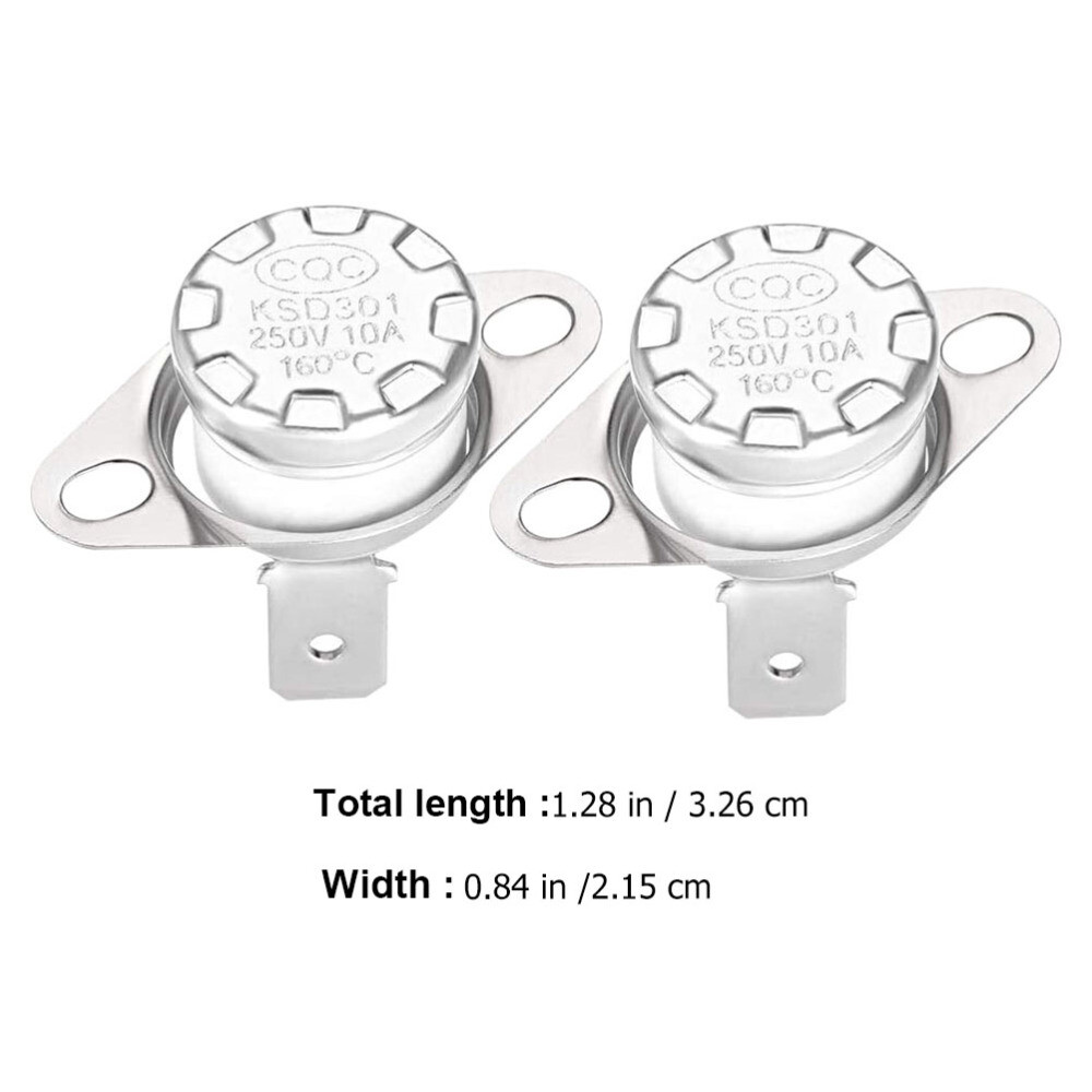 2 Pcs Thermostat Accessories Temperature Switches Coffee Maker Control
