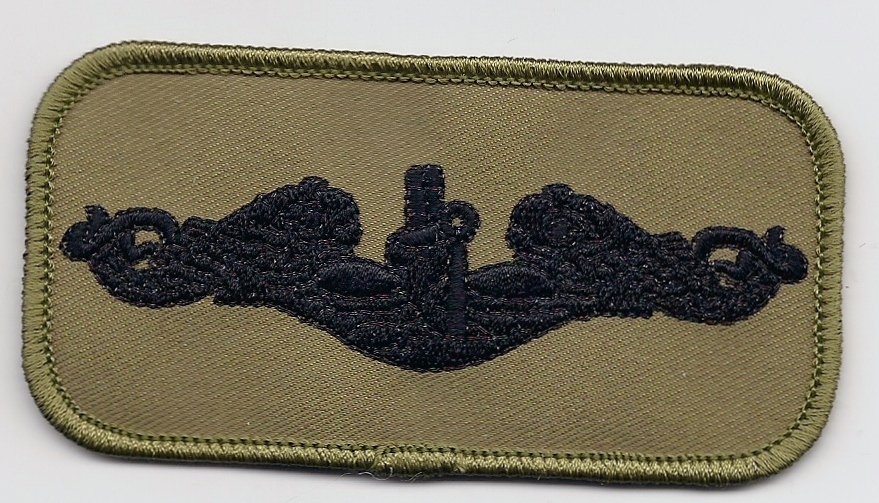 Black Dolphins - 4 inch rectangle - Camo Background - EonT, BCPatch c6997