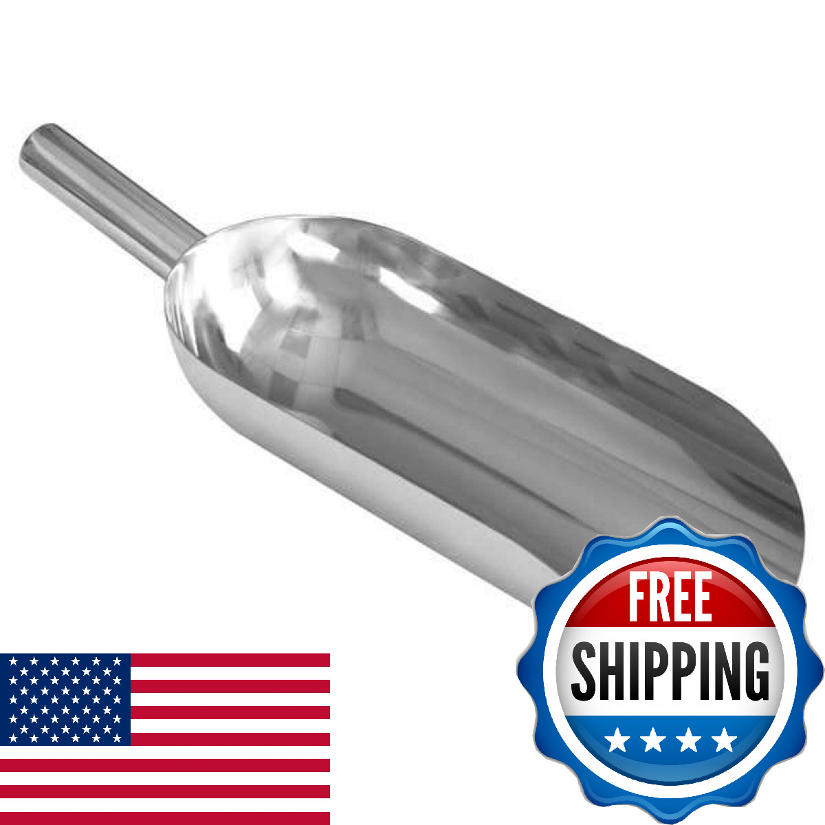 Pharma Scoop, 64 oz, 316 Stainless Steel, NSF Certified Food Equipment
